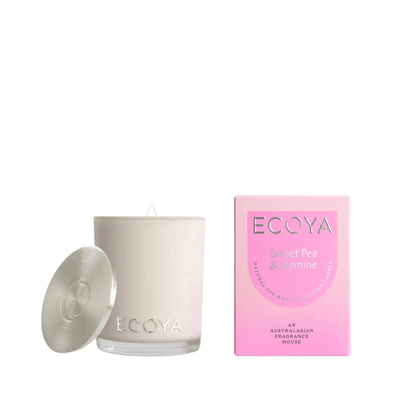 Candle - Ecoya - ECOYA Sweet Pea & Jasmine Candle 80g - The Gift Company