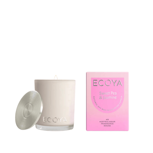 Candle - Ecoya - ECOYA Sweet Pea & Jasmine Candle 80g - The Gift Company