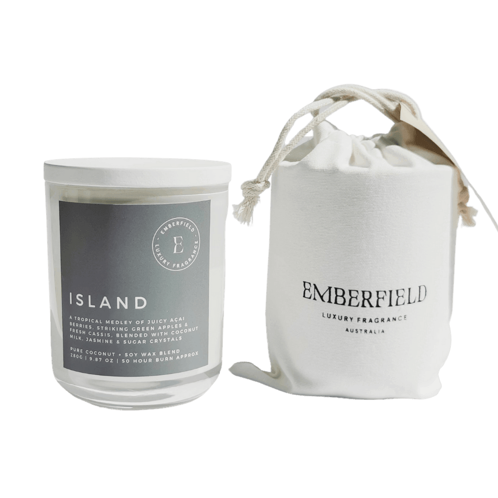 Candle - Emberfield - Island: Coconut & Açaí Berries Coco & Soy Candle - The Gift Company