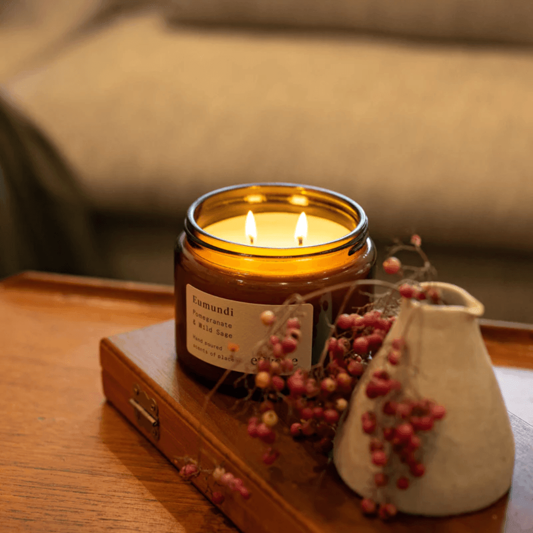 Candle - Etikette - Etikette Eumundi - Pomegranate & Wild Sage Soy Candle 500g - The Gift Company