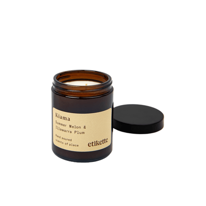 Candle - Etikette - Etikette Fig Leaf & River Berries Soy Candle 175g - The Gift Company