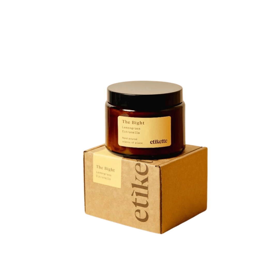 Candle - Etikette - Etikette Lemongrass & Citronella Soy Candle 500g - The Gift Company