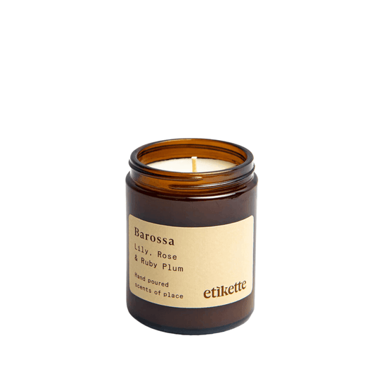 Candle - Etikette - Etikette Lily, Rose & Ruby Plum Soy Candle 175g - The Gift Company