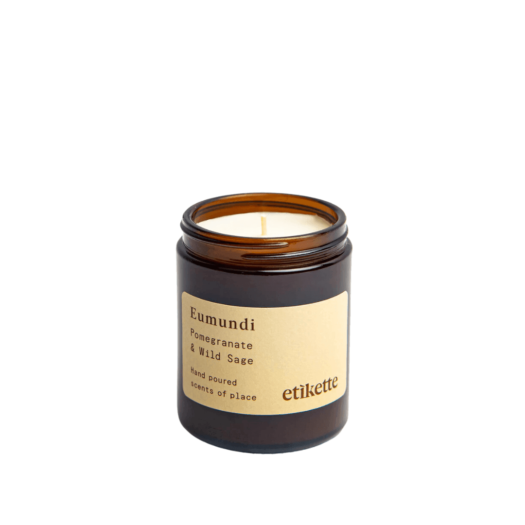 Candle - Etikette - Etikette Pomegranate & Wild Sage Soy Candle 175g - The Gift Company