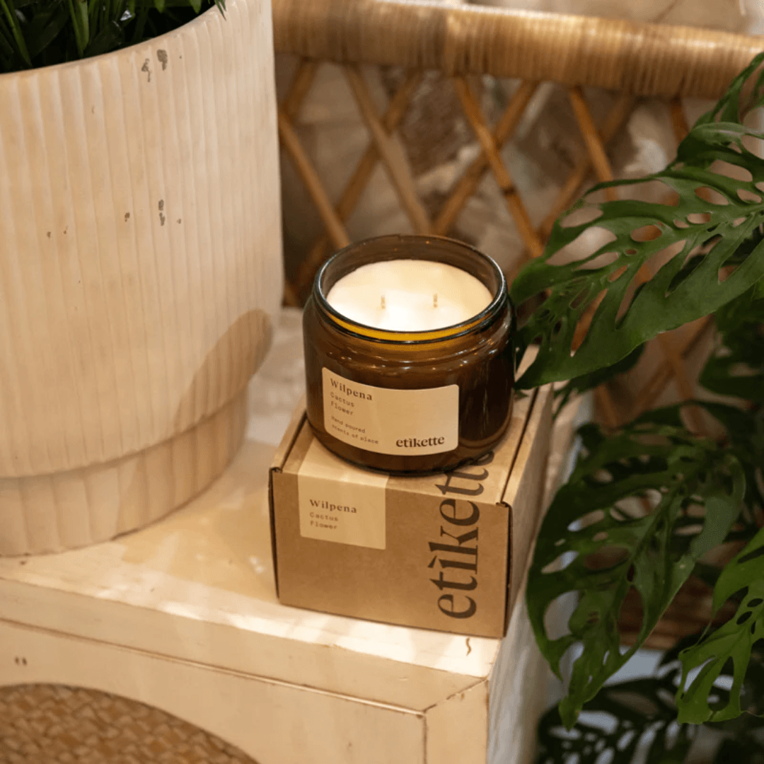 Candle - Etikette - Etikette Wilpena Soy Candle 500g - The Gift Company