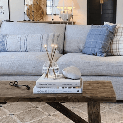 Candle - Everlasting Candle Co - Everlasting Candle Co Neva Signature Set - Clear Vase & Champagne Candle Sticks - The Gift Company