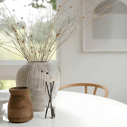 Candle - Everlasting Candle Co - Everlasting Candle Co Wylie Signature Set - Clear Vase & Black Candle Sticks - The Gift Company
