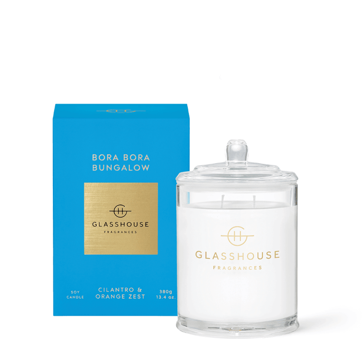 Candle - Glasshouse - Glasshouse Fragrances Bora Bora Bungalow Candle 380g - The Gift Company