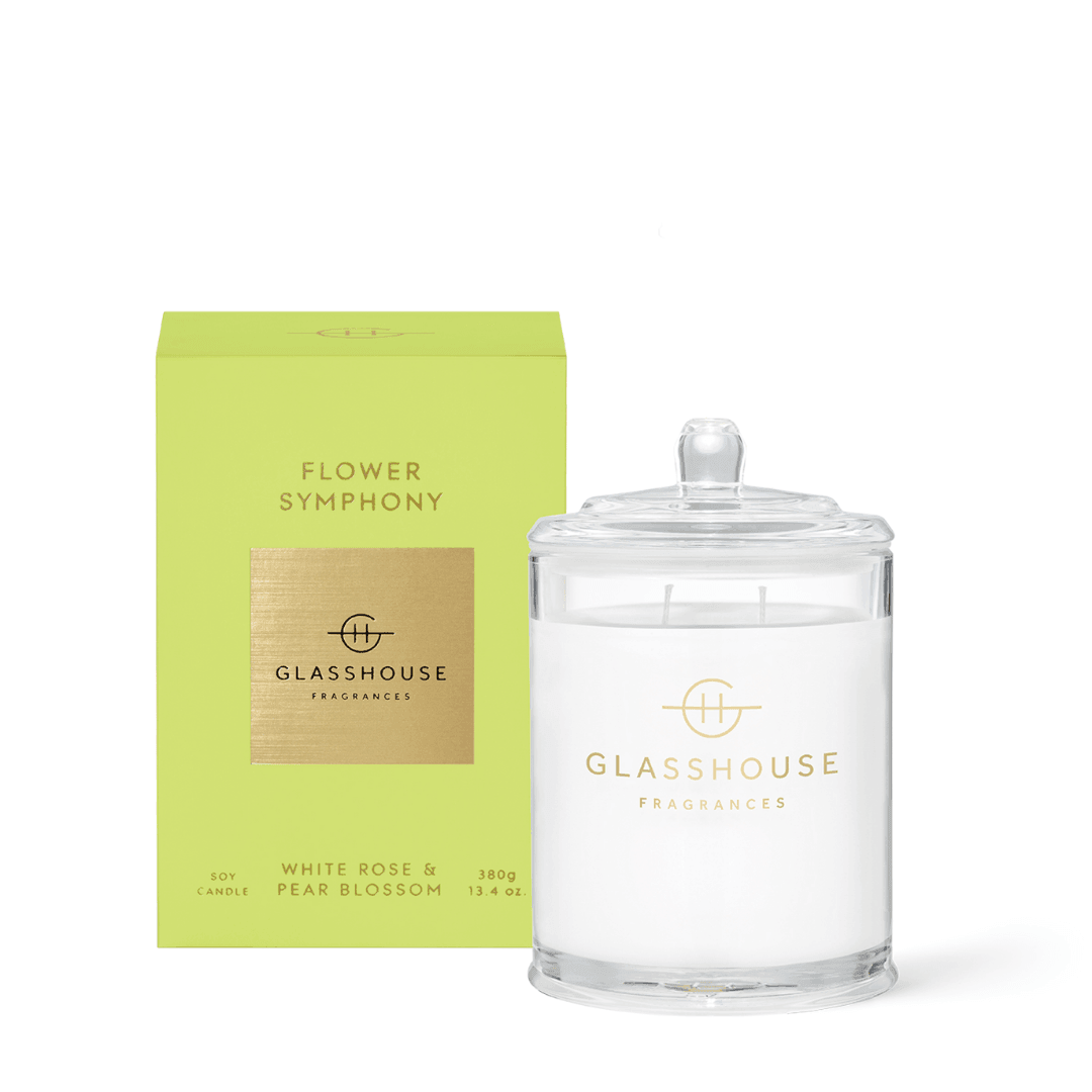 Candle - Glasshouse - Glasshouse Fragrances Flower Symphony Candle 380g - The Gift Company