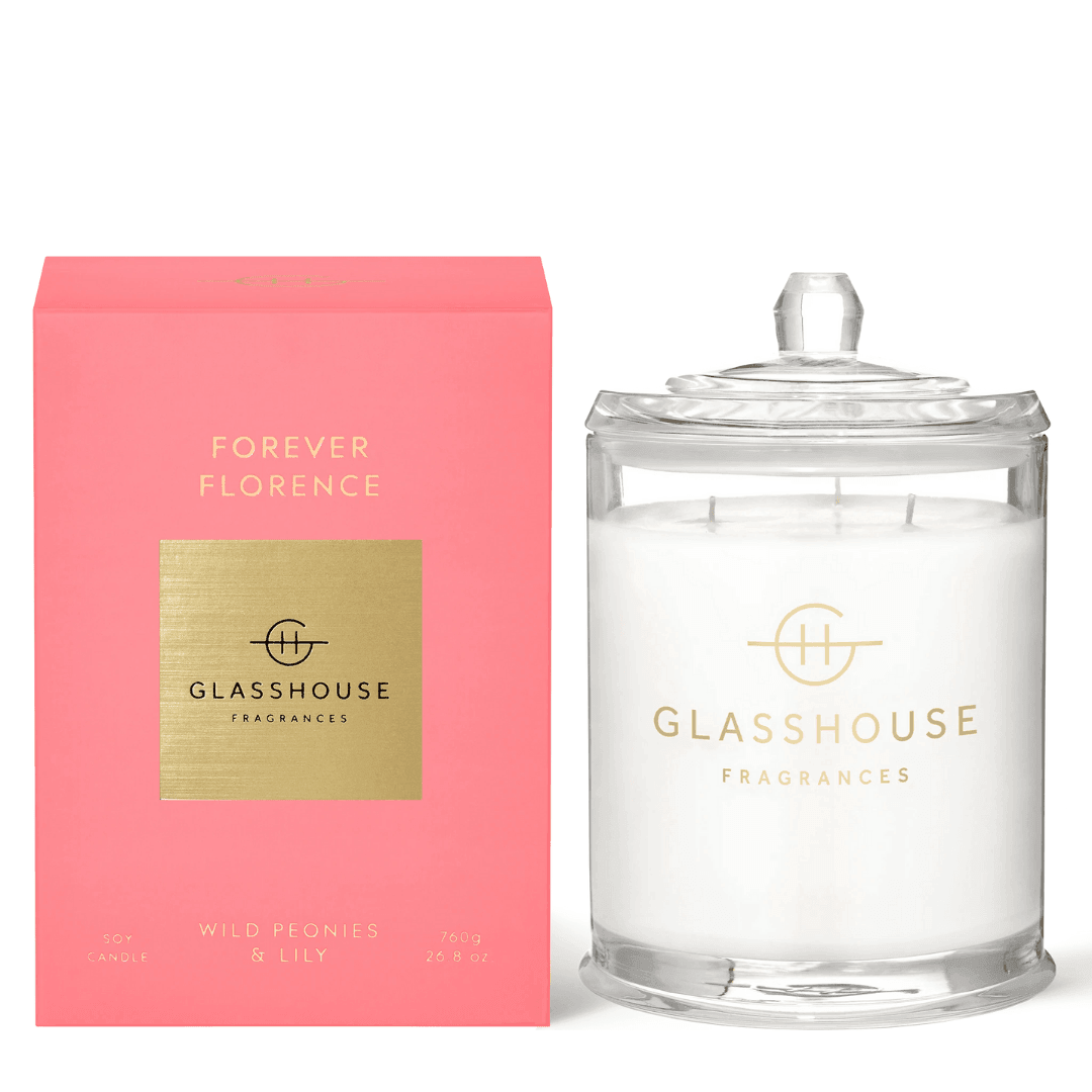 Candle - Glasshouse - Glasshouse Fragrances Forever Florence Candle 760g - The Gift Company
