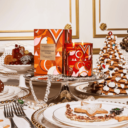 Candle - Glasshouse - Glasshouse Fragrances Gingerbread House Candle 380g - The Gift Company