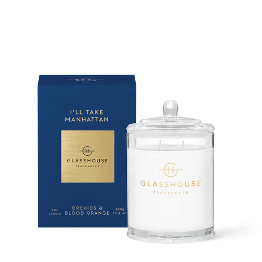 Candle - Glasshouse - Glasshouse Fragrances I'll Take Manhattan Candle 380g - The Gift Company