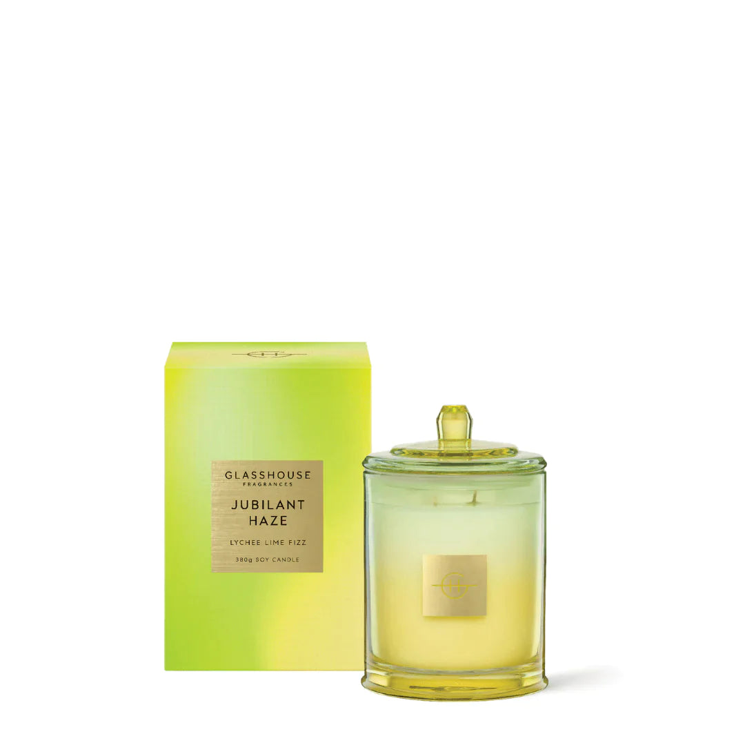 Candle - Glasshouse - Glasshouse Fragrances Jubilant Haze Candle 380g - The Gift Company