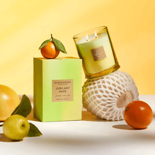 Candle - Glasshouse - Glasshouse Fragrances Jubilant Haze Candle 380g - The Gift Company
