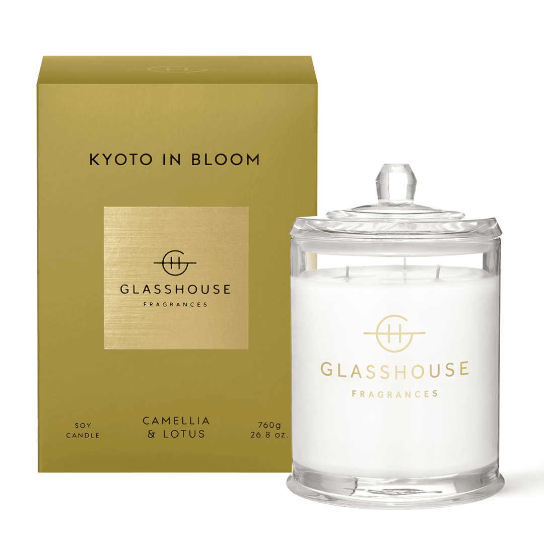 Candle - Glasshouse - Glasshouse Fragrances Kyoto in Bloom Candle 760g - The Gift Company