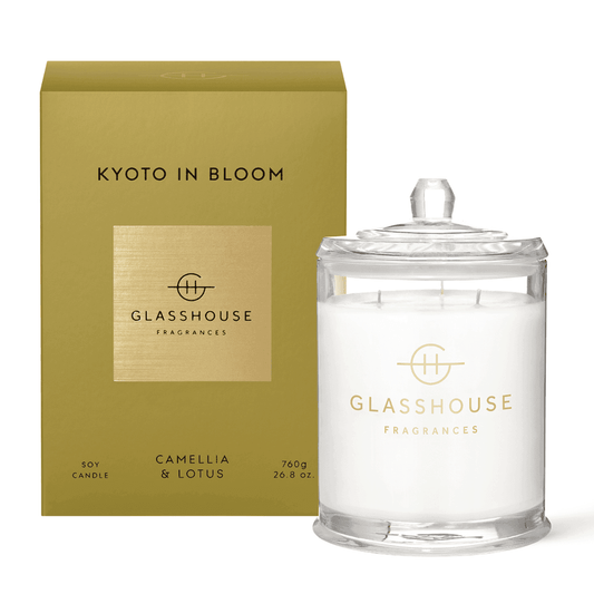 Candle - Glasshouse - Glasshouse Fragrances Kyoto in Bloom Candle 760g - The Gift Company