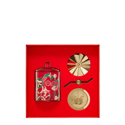 Candle - Glasshouse - Glasshouse Fragrances Kyoto In Bloom - Candle & Spinning Carousel 380g - The Gift Company