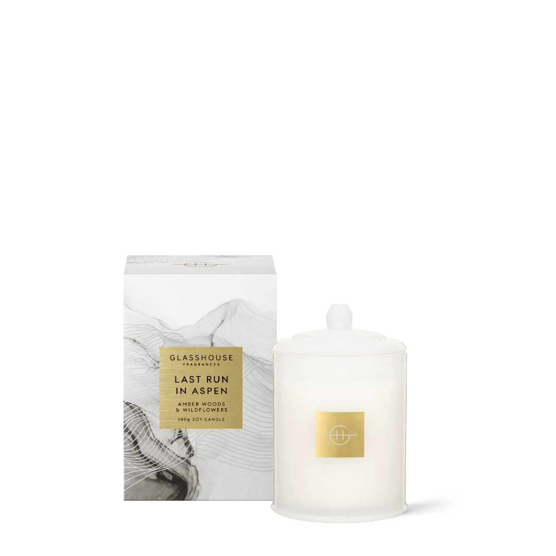 Candle - Glasshouse - Glasshouse Fragrances Last Run in Aspen Candle 380g - The Gift Company