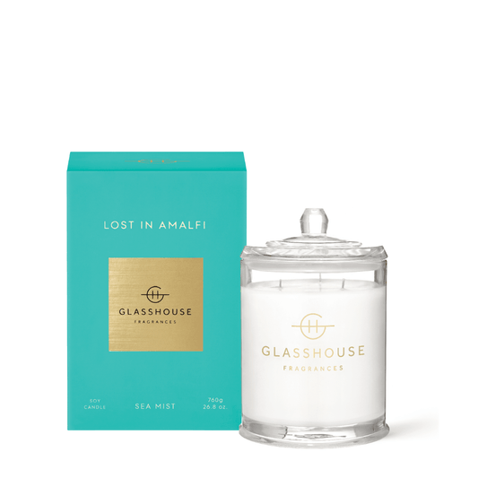 Candle - Glasshouse - Glasshouse Fragrances - Lost In Amalfi Candle 760g - The Gift Company