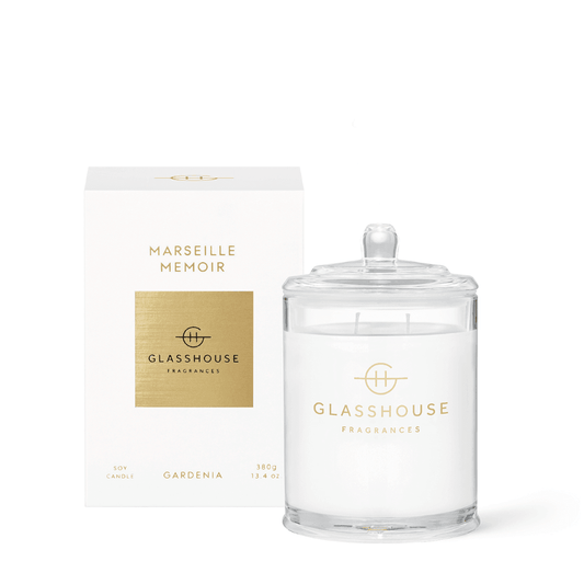 Candle - Glasshouse - Glasshouse Fragrances Marseille Memoir Candle 380g - The Gift Company