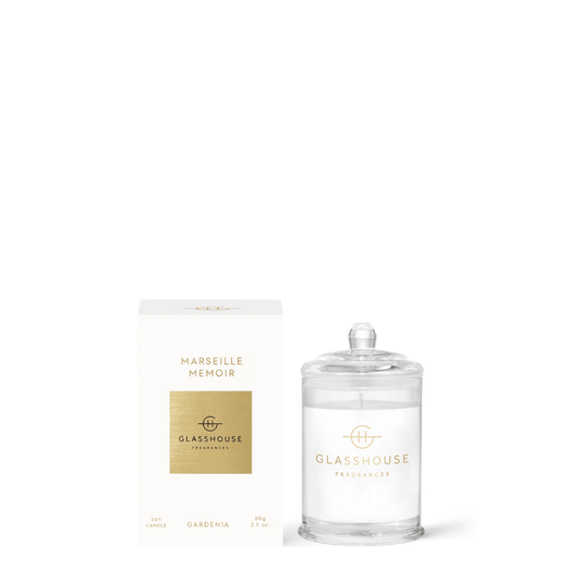 Candle - Glasshouse - Glasshouse Fragrances Marseille Memoir Candle 60g - The Gift Company