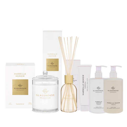 Candle - Glasshouse - Glasshouse Fragrances Marseille Memoir Complete Bundle - The Gift Company