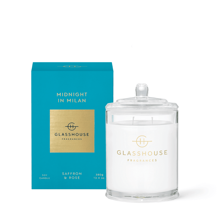 Candle - Glasshouse - Glasshouse Fragrances Midnight in Milan Candle 380g - The Gift Company