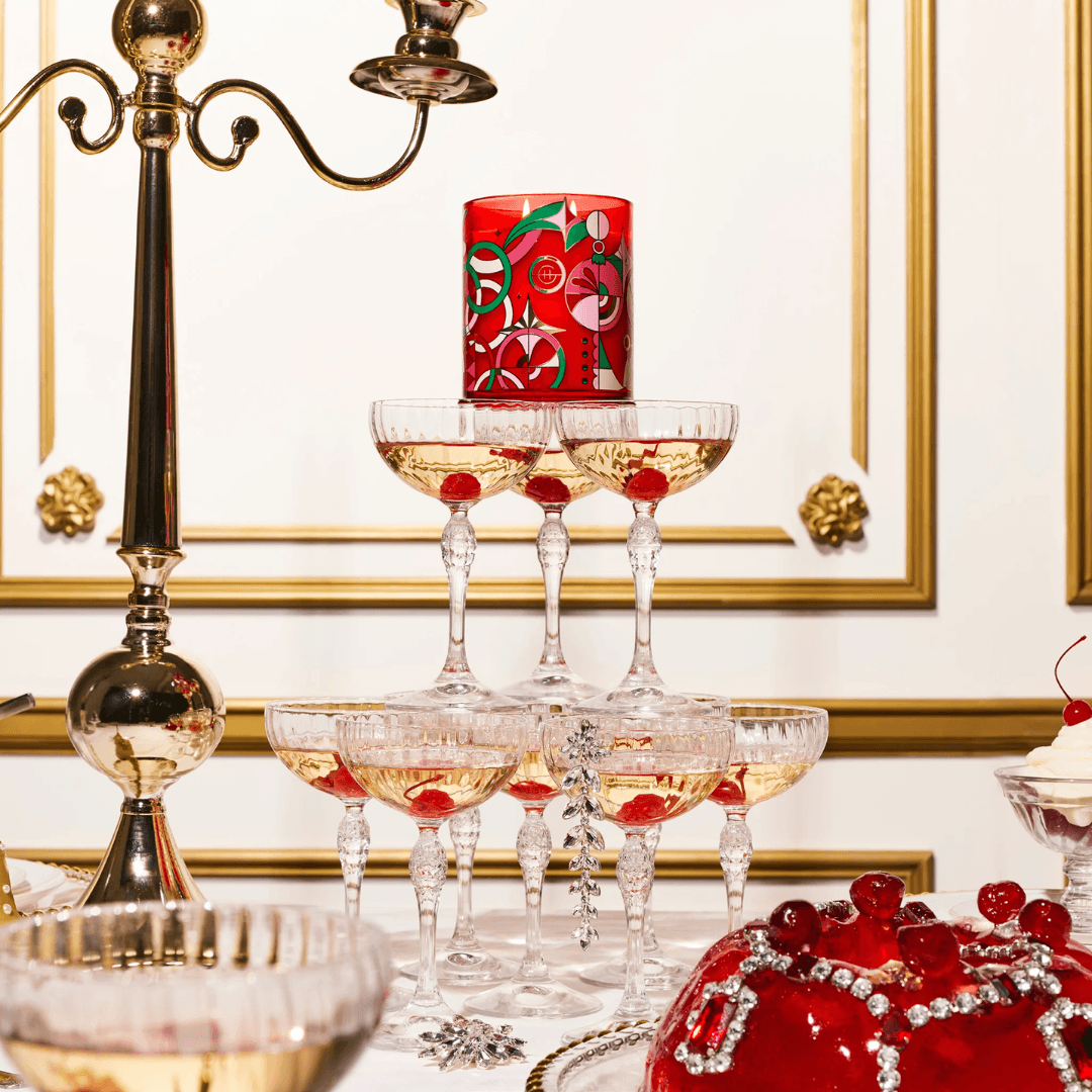 Candle - Glasshouse - Glasshouse Fragrances Night Before Christmas Candle 380g & Mini Candle 60g - The Gift Company