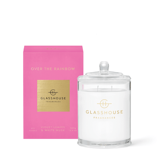 Candle - Glasshouse - Glasshouse Fragrances Over The Rainbow Candle 380g - The Gift Company