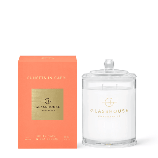 Candle - Glasshouse - Glasshouse Fragrances Sunsets in Capri Candle 380g - The Gift Company