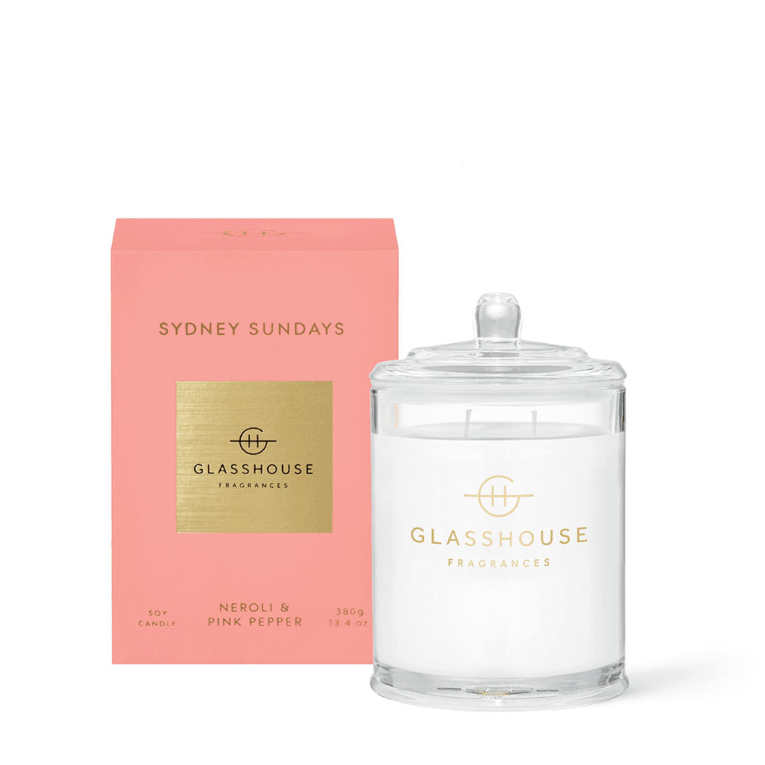 Candle - Glasshouse - Glasshouse Fragrances Sydney Sundays Candle 380g - The Gift Company