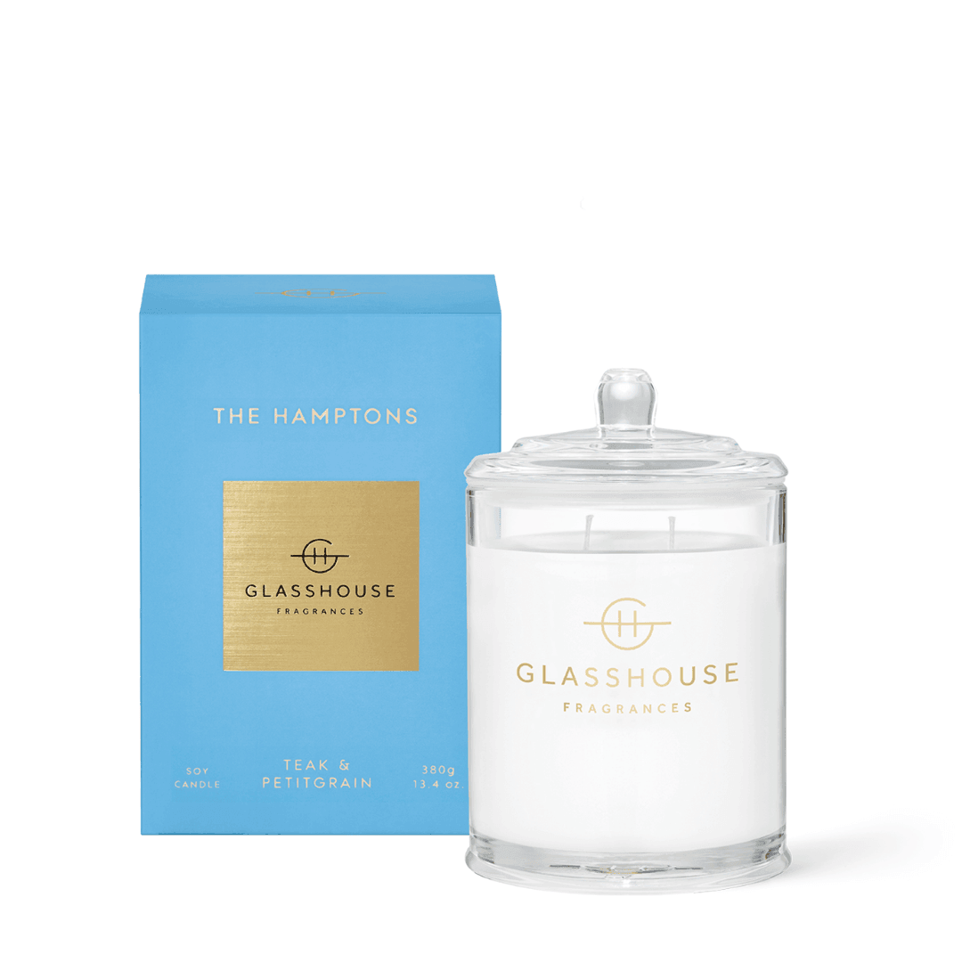 Candle - Glasshouse - Glasshouse Fragrances The Hamptons Candle 380g - The Gift Company