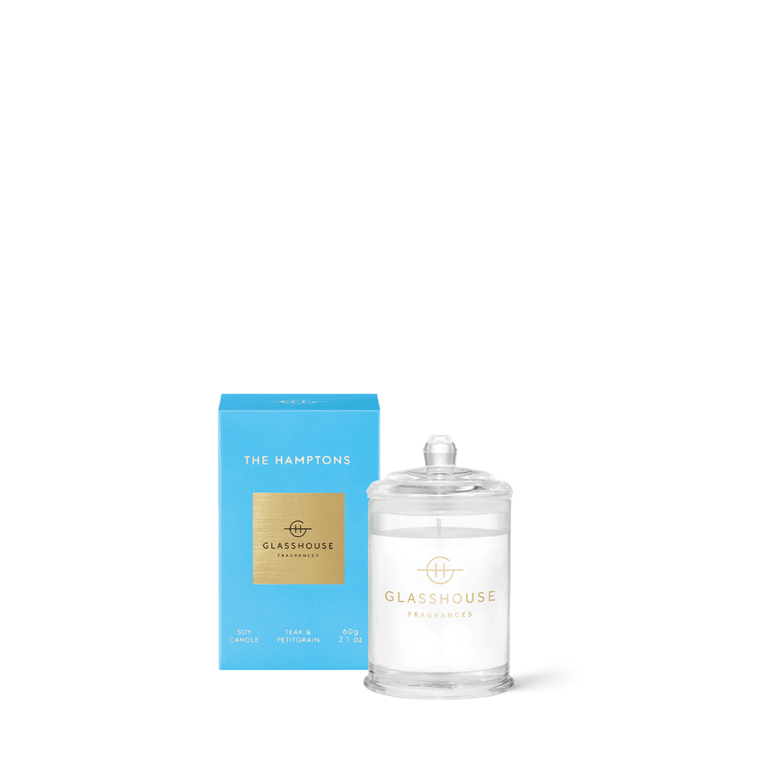 Candle - Glasshouse - Glasshouse Fragrances The Hamptons Candle 60g - The Gift Company