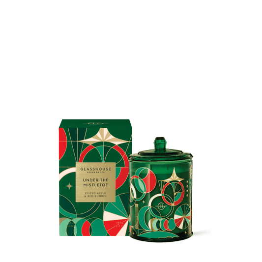 Candle - Glasshouse - Glasshouse Fragrances Under The Mistletoe Candle 380g - The Gift Company