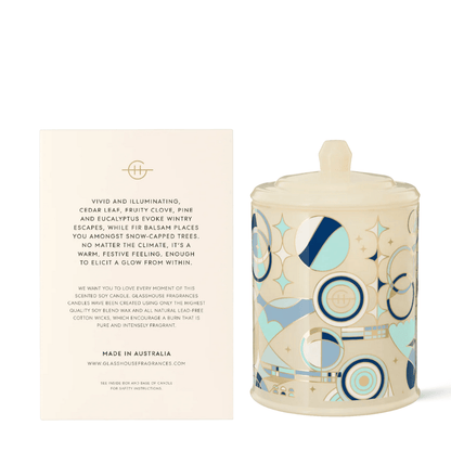 Candle - Glasshouse - Glasshouse Fragrances White Christmas Candle 380g - The Gift Company