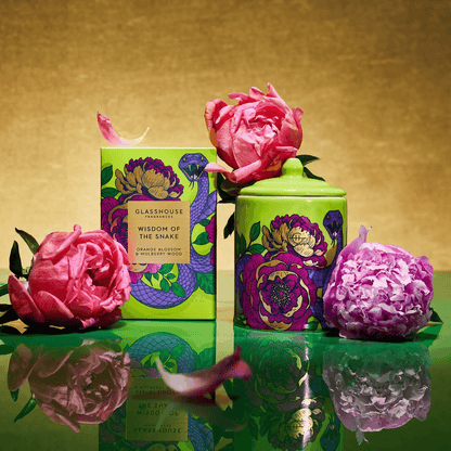 Candle - Glasshouse - Glasshouse Fragrances Wisdom of the Snake Candle 380g - The Gift Company