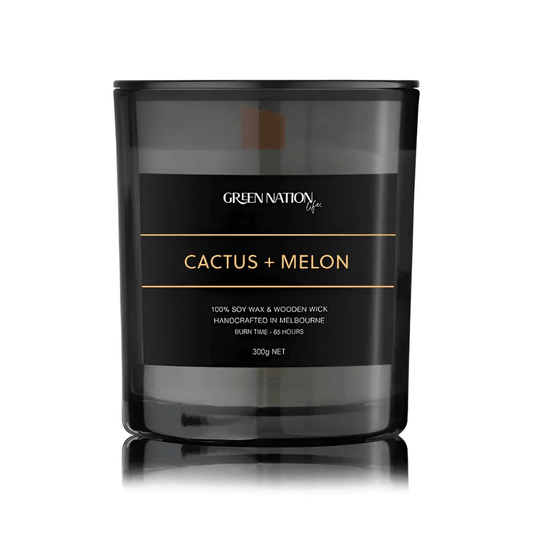 Candle - Green Nation Life - Green Nation Life Soy Wax Candle - Cactus & Melon 300g - The Gift Company