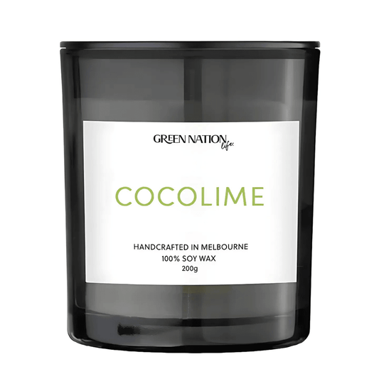 Candle - Green Nation Life - Green Nation Life Soy Wax Candle - Cocolime 200g - The Gift Company
