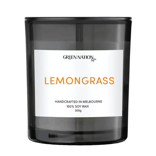 Candle - Green Nation Life - Green Nation Life Soy Wax Candle - Lemongrass 200g - The Gift Company