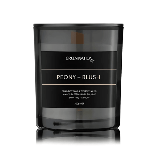Candle - Green Nation Life - Green Nation Life Soy Wax Candle - Peony & Blush 300g - The Gift Company