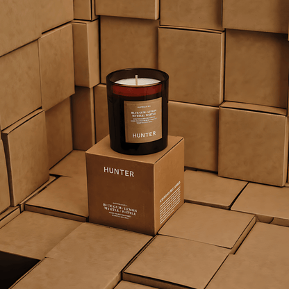 Candle - Hunter - Hunter Blue Gum, Lemon Myrtle, Wattle Soy Candle Australia - The Gift Company