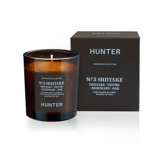 Candle - Hunter - Hunter No. 3 SHIITAKE, THYME, ROSEMARY & OAK Soy Candle - The Gift Company