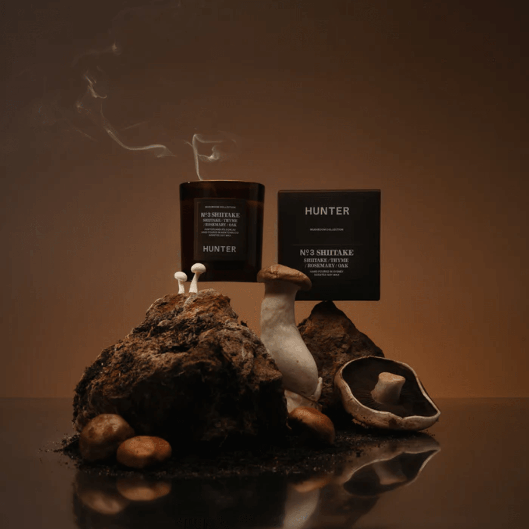 Candle - Hunter - Hunter No. 3 SHIITAKE, THYME, ROSEMARY & OAK Soy Candle - The Gift Company