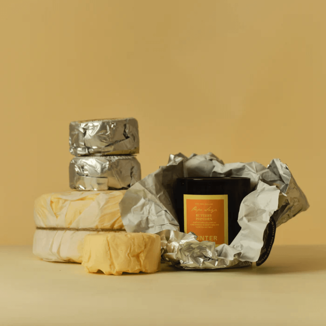 Candle - Hunter - Hunter x Pepe Saya Buttery Popcorn Soy Candle - The Gift Company