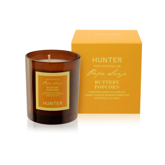 Candle - Hunter - Hunter x Pepe Saya Buttery Popcorn Soy Candle - The Gift Company