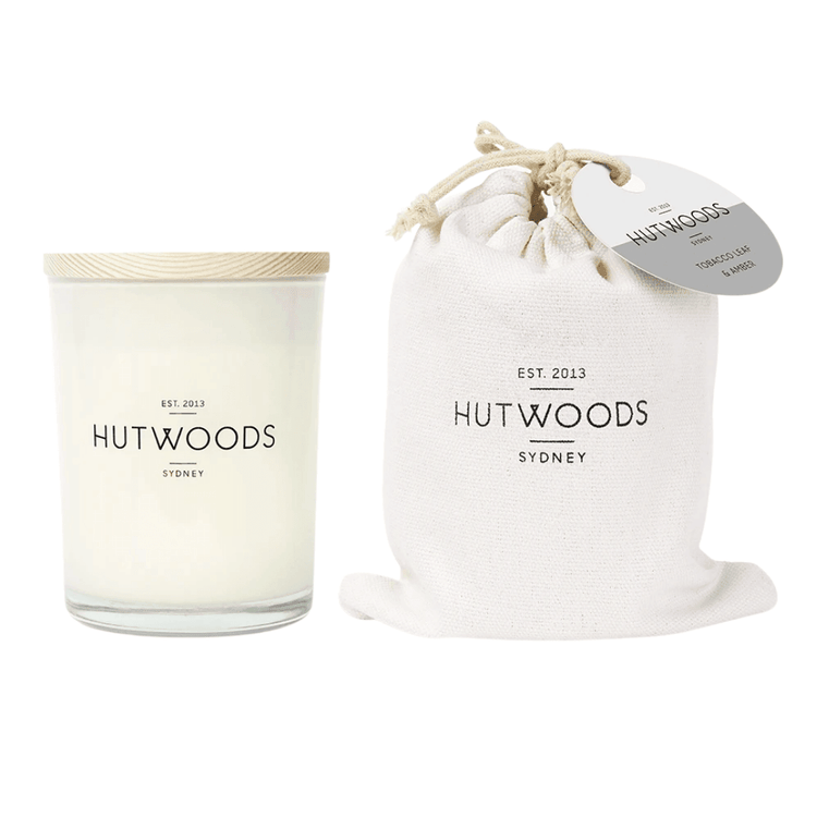 Candle - Hutwoods - Limited Edition: Tobacco Leaf & Amber - The Gift Company