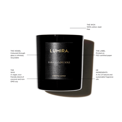 Candle - Lumira - Lumira Paradiso del Sole Candle 300g - The Gift Company