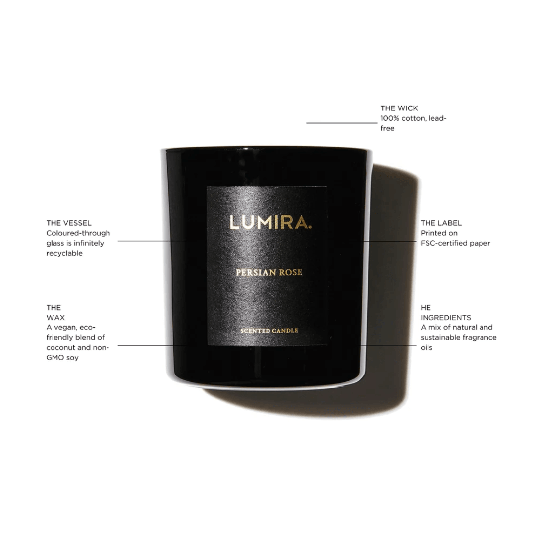 Candle - Lumira - Lumira Persian Rose Candle 300g - The Gift Company