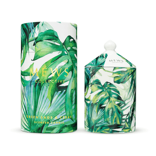 Candle - Mews Collective - Green Sage & Cedar - The Gift Company