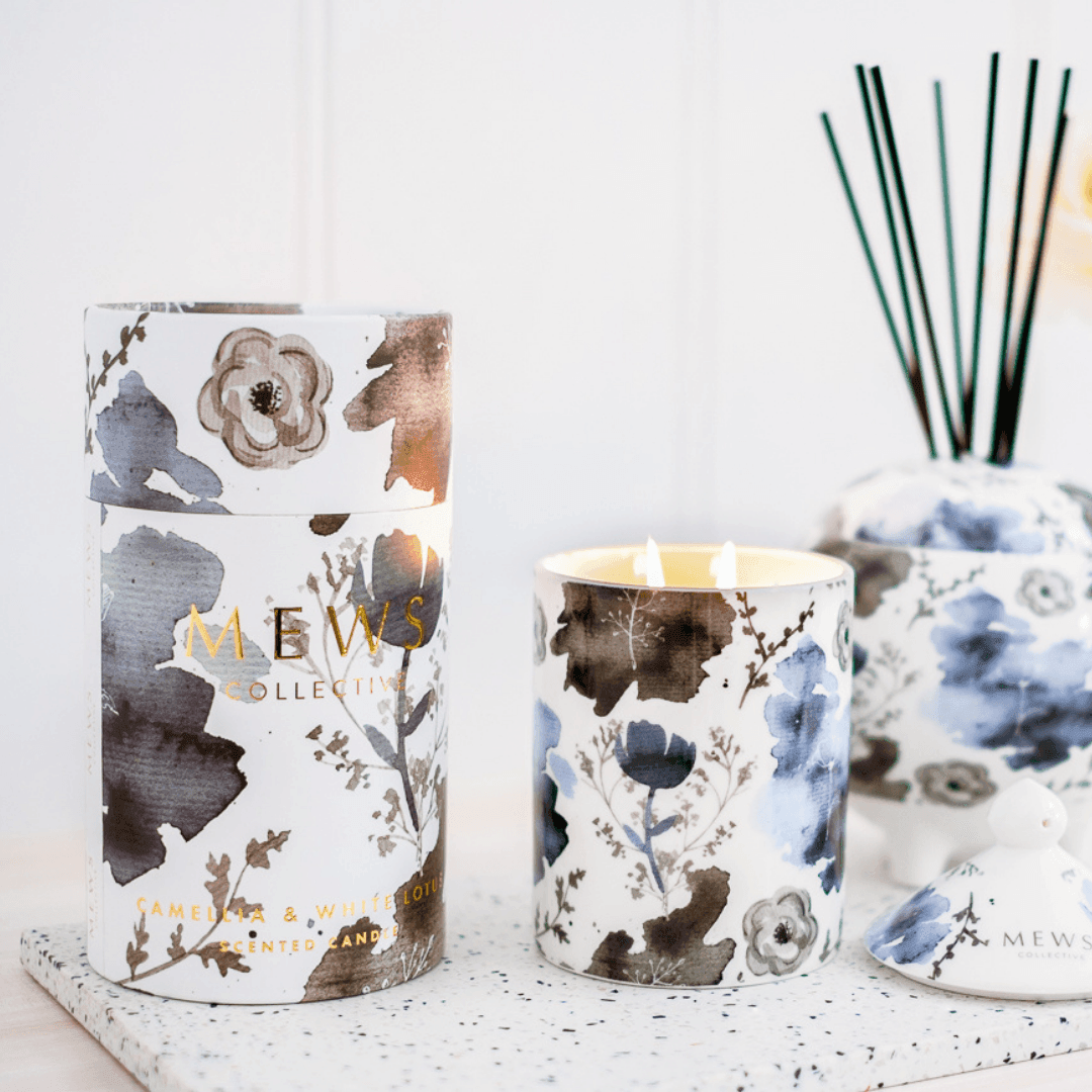 Candle - Mews Collective - MEWS Collective Camellia & White Lotus Ceramic Candle - The Gift Company